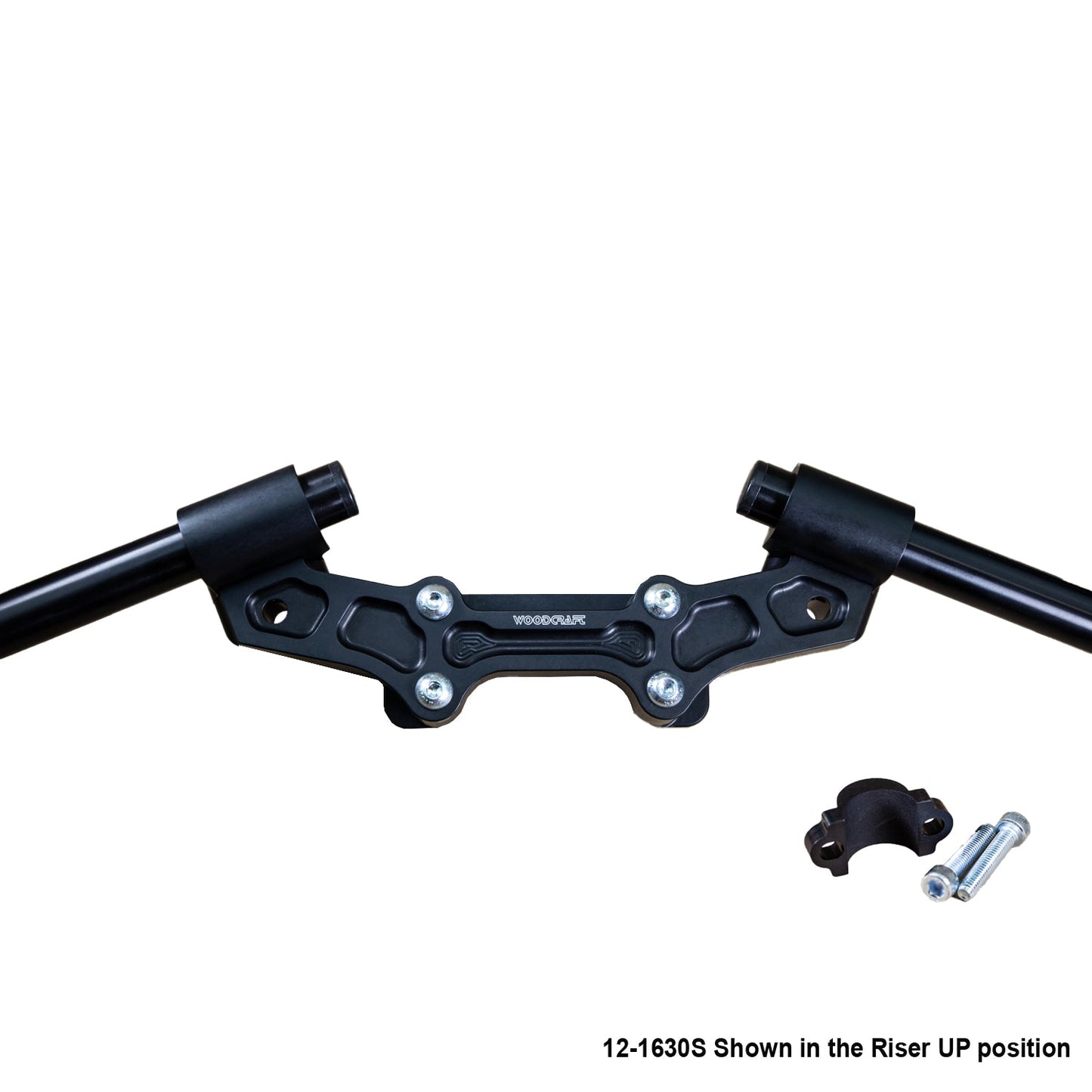 Ducati Monster 1200 Clipon Adapter Plate w/ Std. Black Bars and  Res. Spacer