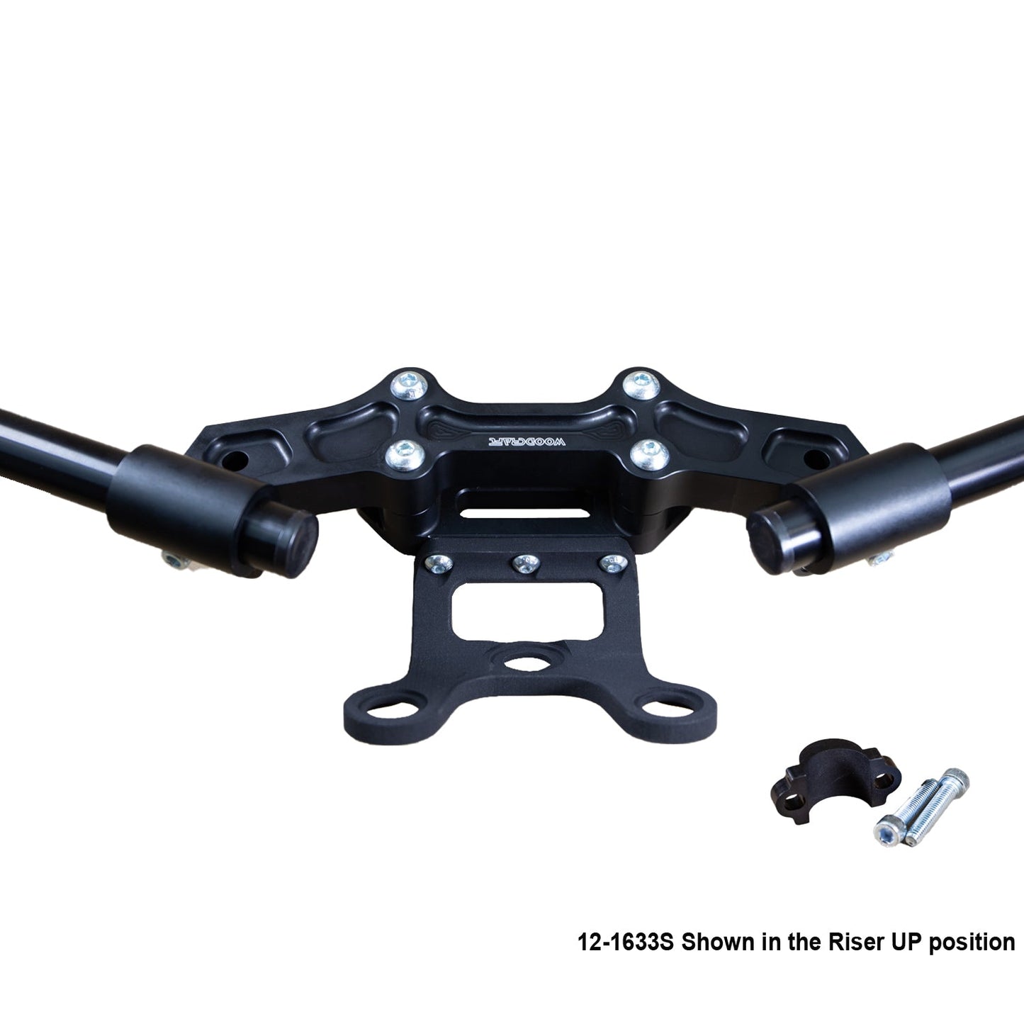 Ducati Monster 797/821 2018-21 Clipon Adapter Plate w/Gauge Mount 1.5 inch Standard Rise w/ BXL bars