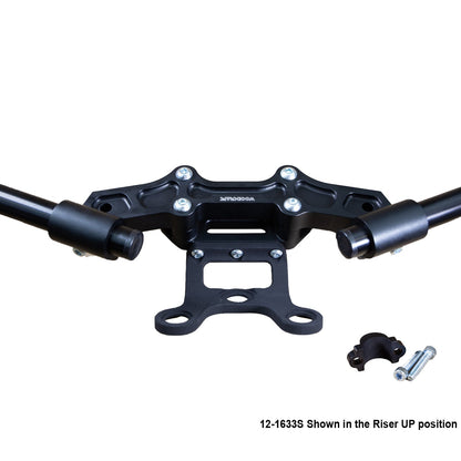 Ducati Monster 797/821 2018-21 Clipon Adapter Plate w/Gauge Mount 1.5 inch Standard Rise w/ BXL bars