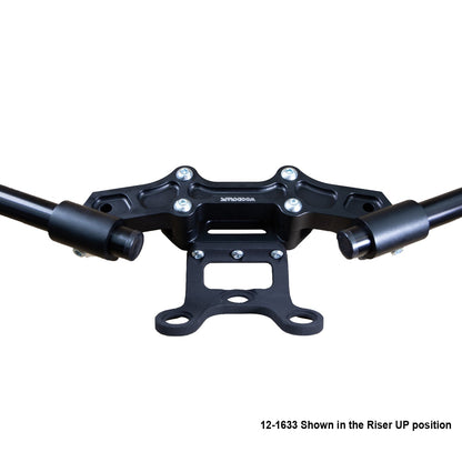 Ducati Monster 797/821 2018-21 Clipon Adapter Plate w/Gauge Mount 1.5 inch Standard Rise w/ BXL bars