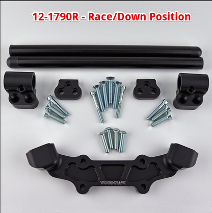 Clipon Adapter Plate, KTM DUKE 790 2018-20, DUKE 890 2020-21 - Woodcraft Technologies