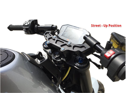 Clipon Adapter Plate, KTM DUKE 790 2018-20, DUKE 890 2020-21 - Woodcraft Technologies