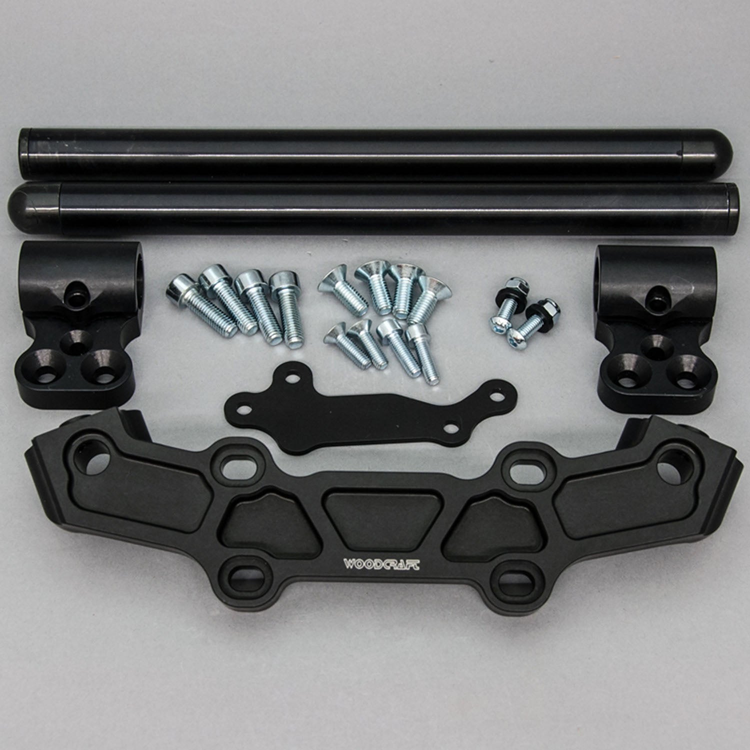 Clipon Adapter Plate w/ Std. Black Bars Yamaha FZ-09 2014-17, XSR900 2016-2020, FJ-09 2015-2016 - Woodcraft Technologies