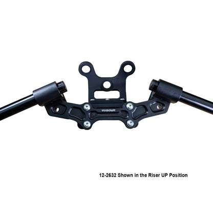 Ducati Monster 1200 2017-21 Clipon Adapter Plate  w/Gauge Mount 1.5" Standard Rise