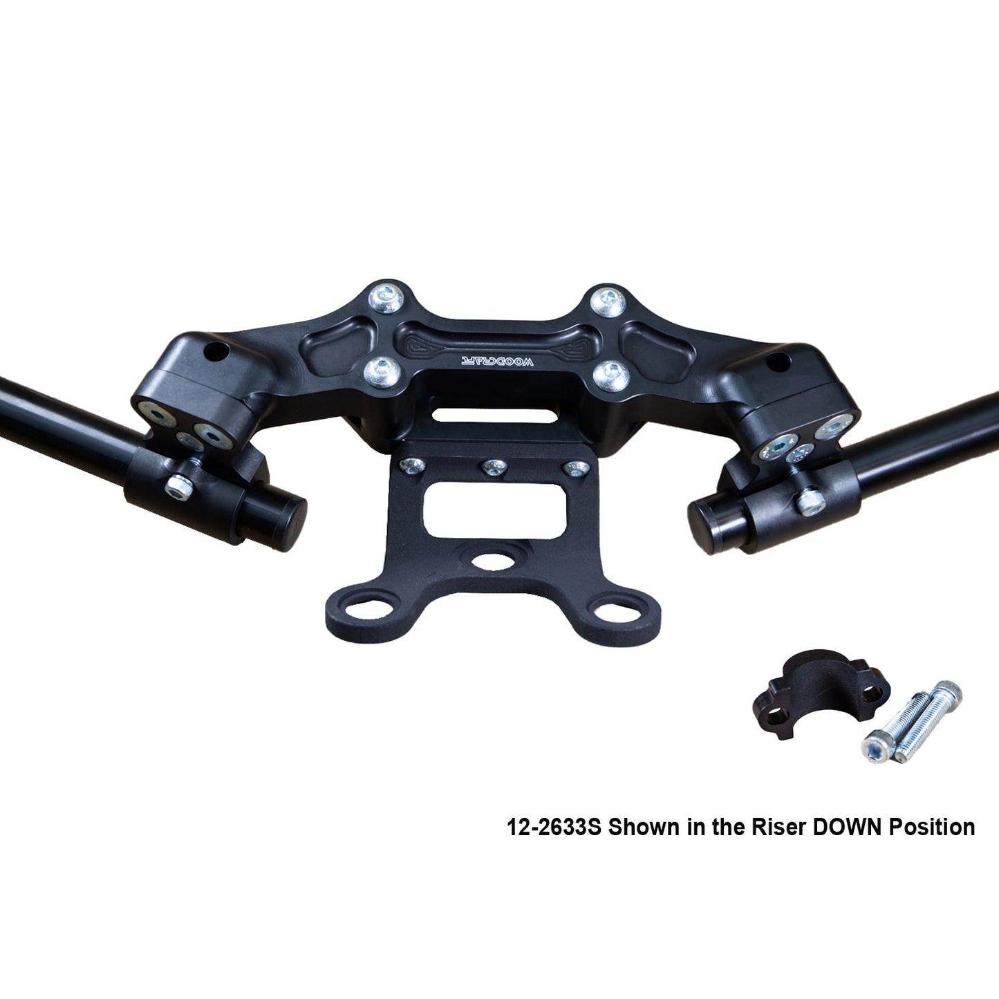 Ducati Monster 797/821 2018-21 Clipon Adapter Plate w/Gauge Mount 1.5 inch Standard Rise w/ BXL bars