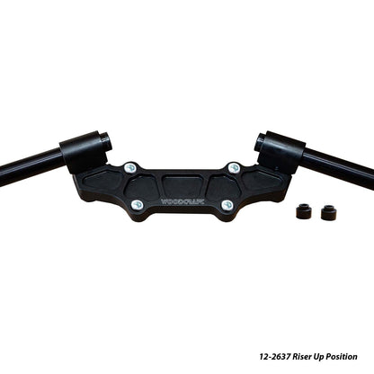 Ducati Monster 937 2021-22 Riser Adapter Plate w/ Standard Black Bars