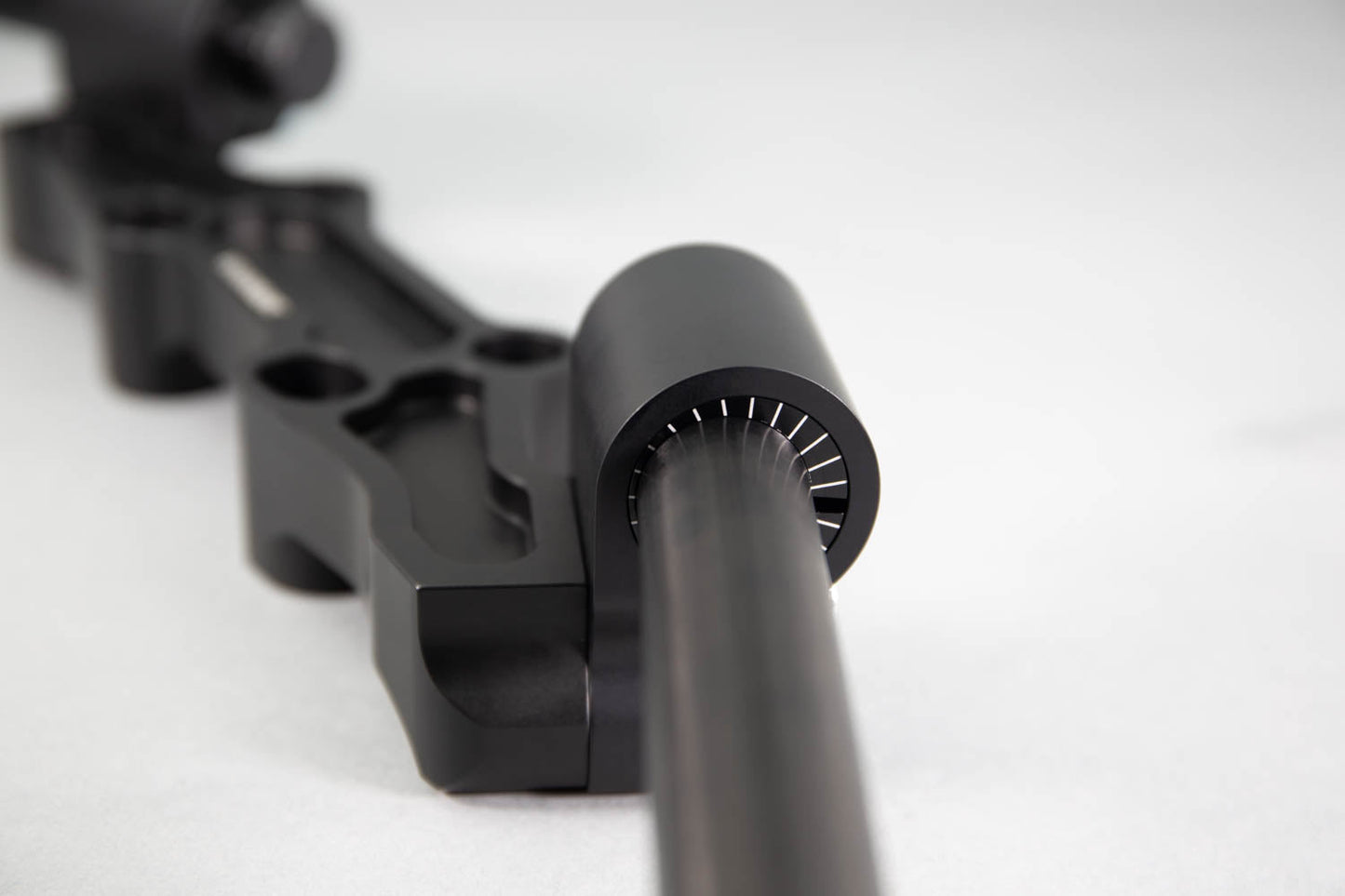 Adjustable Riser Clipon Adapter Plate w/ Std. Black Bars Kawasaki NINJA 650 2006-2016, ER6N 2009-2011 - Woodcraft Technologies