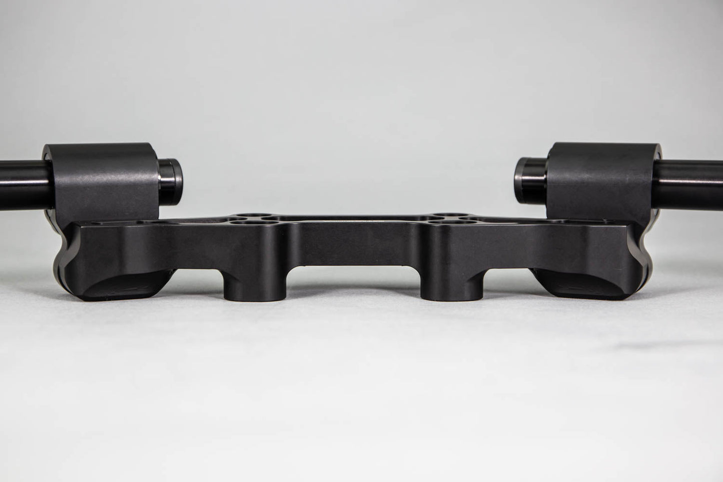 Adjustable Riser Clipon Adapter Plate w/ Std. Black Bars Kawasaki NINJA 650 2006-2016, ER6N 2009-2011 - Woodcraft Technologies