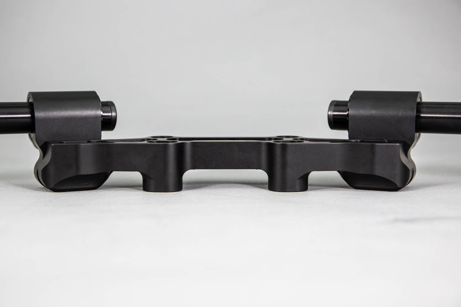 Adjustable Riser Clipon Adapter Plate w/ Std. Black Bars Kawasaki NINJA 650 2006-2016, ER6N 2009-2011 - Woodcraft Technologies