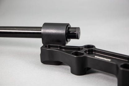 Adjustable Riser Clipon Adapter Plate w/ Std. Black Bars Kawasaki NINJA 650 2006-2016, ER6N 2009-2011 - Woodcraft Technologies