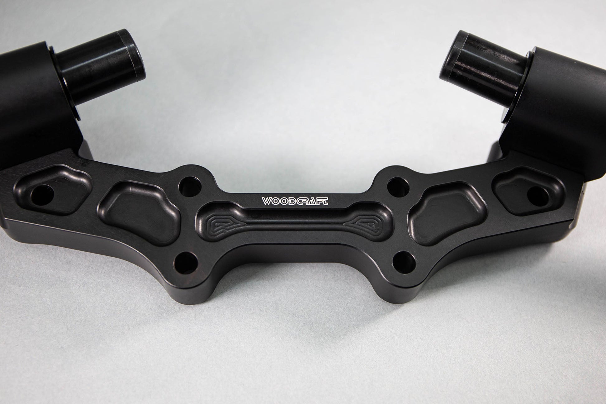 Yamaha FZ07 MT07 Front Mount 35mm Eccentric Adjustable Adapter Plate Assembly - Woodcraft Technologies