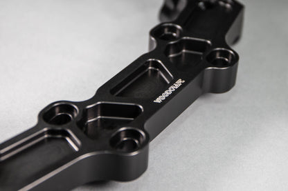 Yamaha FZ09 '14-17,XSR900 '16+ Front Mount 35mm Eccentric Adjustable Adapter Plate Assembly - Woodcraft Technologies