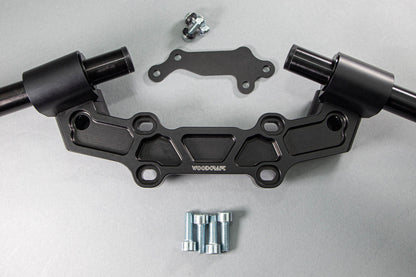 Yamaha FZ09 '14-17,XSR900 '16+ Front Mount 35mm Eccentric Adjustable Adapter Plate Assembly - Woodcraft Technologies