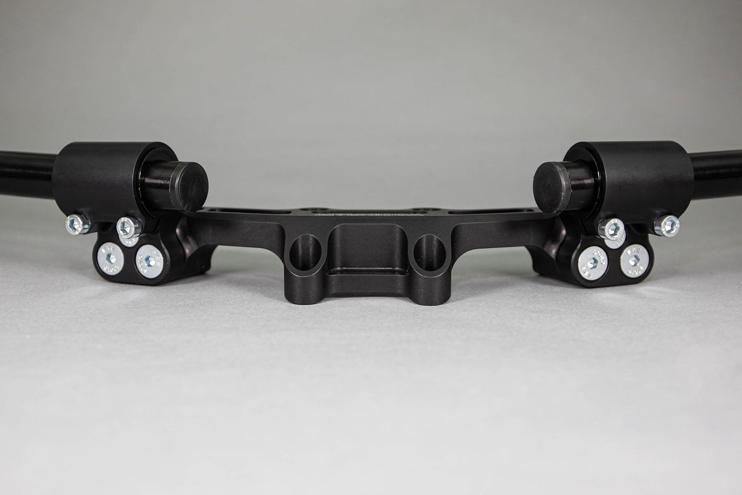 Adjustable Riser Clipon Adapter Plate w/ XL Black Bars Ducati Scrambler - Woodcraft Technologies