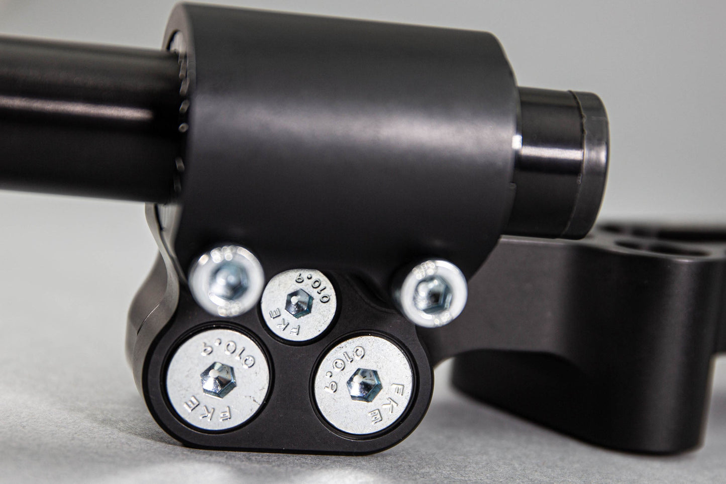 Adjustable Riser Clipon Adapter Plate w/ XL Black Bars Ducati Scrambler - Woodcraft Technologies