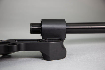 Adjustable Riser Clipon Adapter Plate w/ XL Black Bars Ducati Scrambler - Woodcraft Technologies