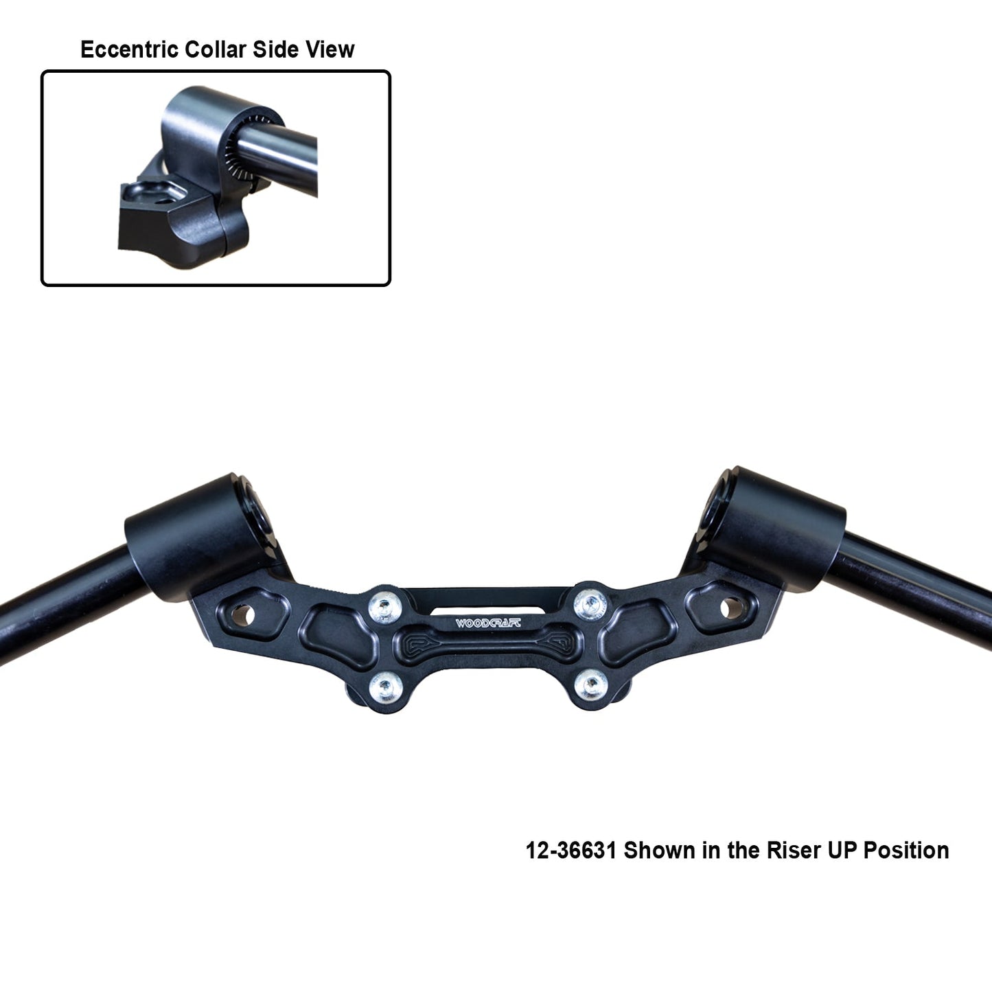 Ducati Monster 821 '14-17 Front Mount 35mm Eccentric Adjustable Adapter Plate