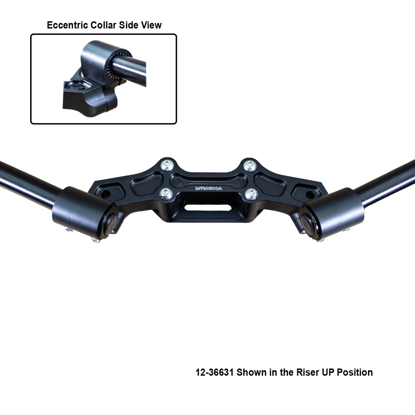 Ducati Monster 821 '14-17 Front Mount 35mm Eccentric Adjustable Adapter Plate