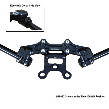 Ducati Monster 1200 2017-21 Clipon Adapter Plate  w/Gauge Mount 1.5" Standard Rise