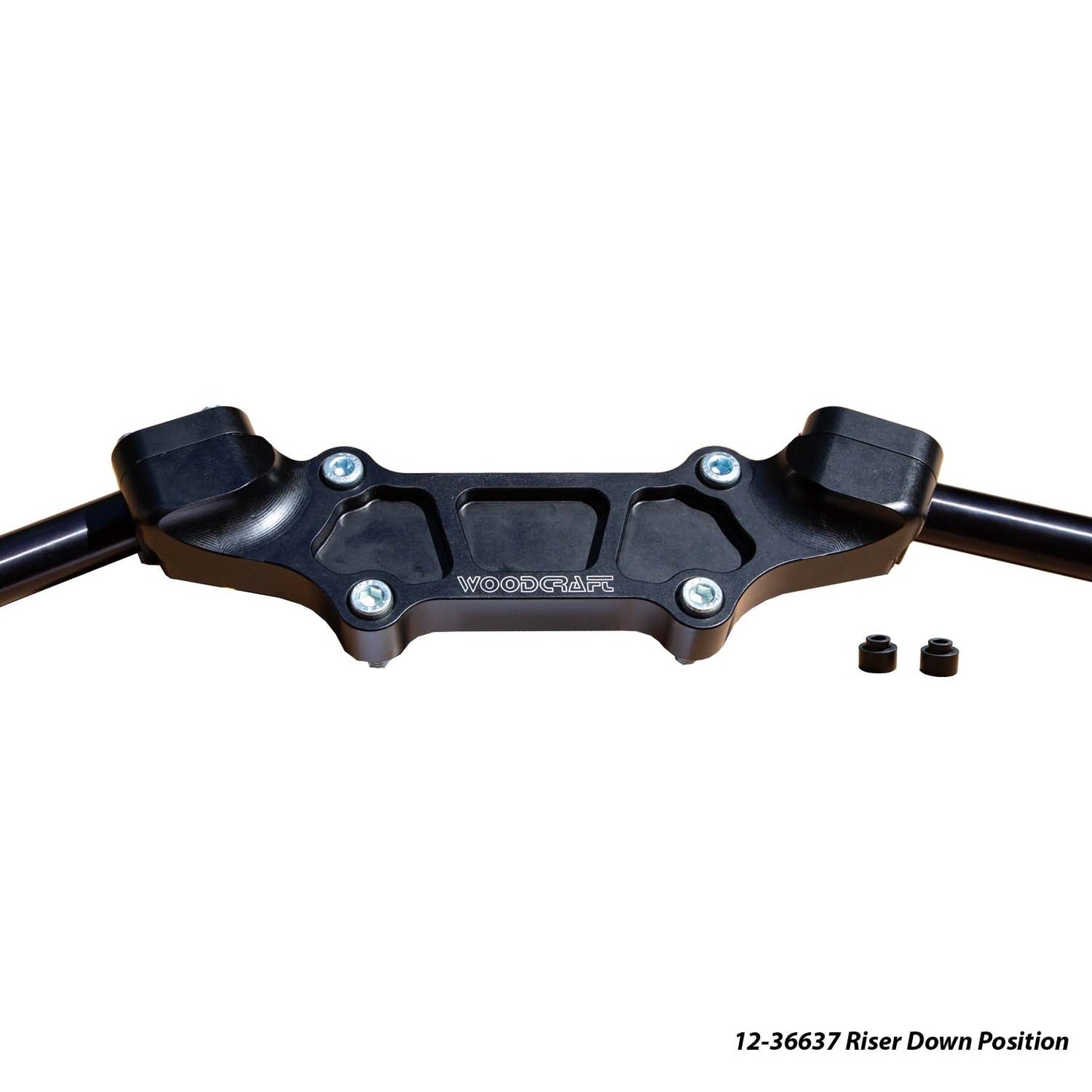 Ducati Monster 937 Adjustable Riser Adapter Plate w/ Standard Black Bars