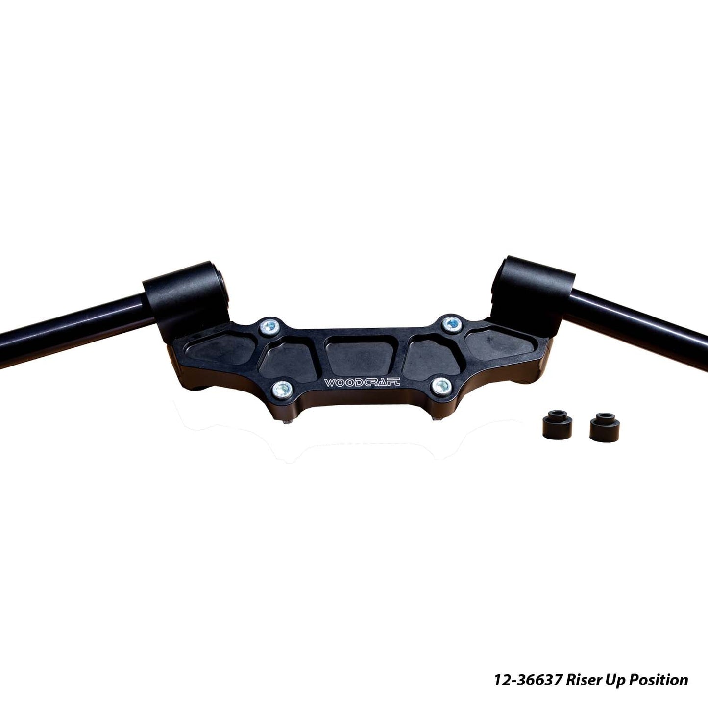 Ducati Monster 937 Adjustable Riser Adapter Plate w/ Standard Black Bars