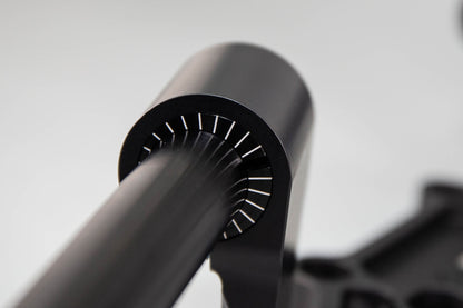 Adjustable Riser Clipon Adapter Plate w/ Std. Black Bars Kawasaki NINJA 650 2006-2016, ER6N 2009-2011 - Woodcraft Technologies