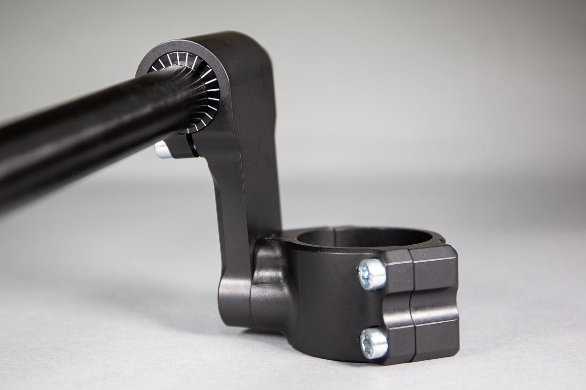 75mm Rise Front Mount Adjustable Angle Clipon Risers (with special 1" bars) - Woodcraft Technologies
