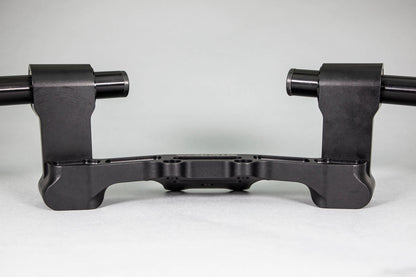 Adjustable Riser Clipon Adapter Plate w/ XL Black Bars Ducati Monster 696/796/1100 - Woodcraft Technologies