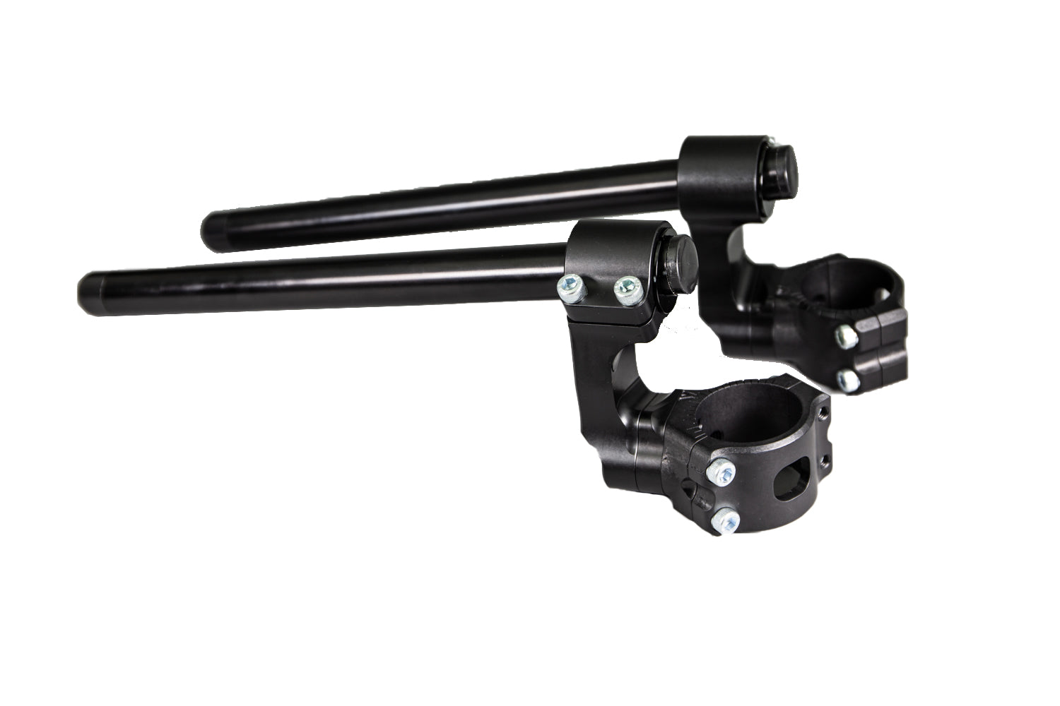 Aprilia Tuono V4 1100 2015-20 51mm Side Mount 75mm Rise Eccentric Adjustable Clip-on Riser - Woodcraft Technologies