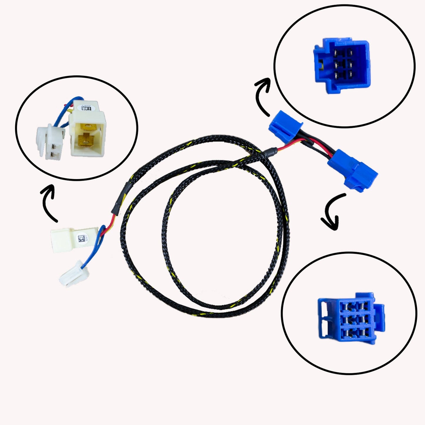 43-0400 Yamaha R1/R6/R6S Keyswitch Elimination Harness