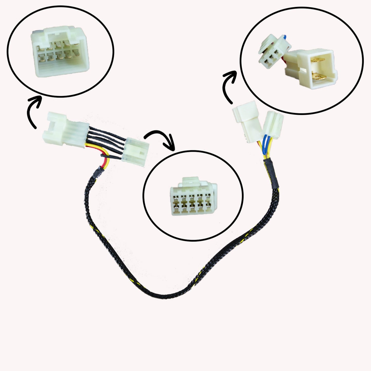 43-0407 Yamaha FZ07, MT07 Keyswitch Elimination Harness