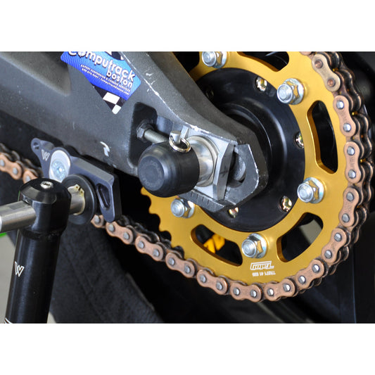 45-0170R Rear Axle Slider Kit, Kawasaki ZX10R 2016-20, ZX6 2013-20 - Woodcraft Technologies