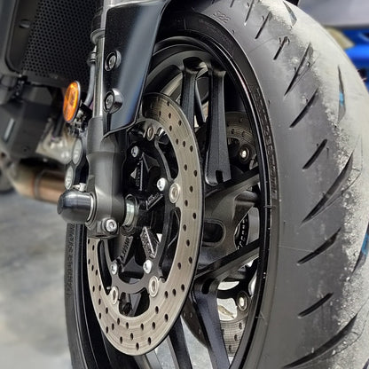 45-0415F Front Axle Slider Kit, Yamaha FZ1 2006-15, FZ6 2006-10 - Woodcraft Technologies