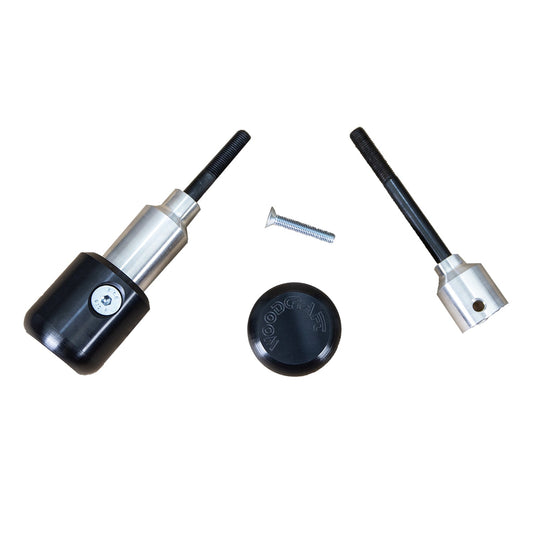 50-0140 Kawasaki ZX6R/636 2003-04 Frame Slider Base Kit (pucks sold separately) - Woodcraft Technologies