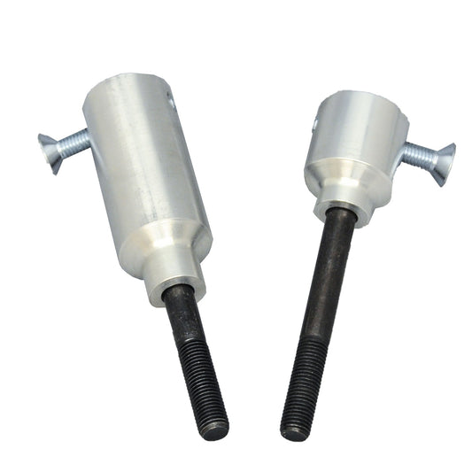 50-0145 Kawasaki ZX636/RR 2005-06 Frame Slider Base Kit (pucks sold separately) - Woodcraft Technologies