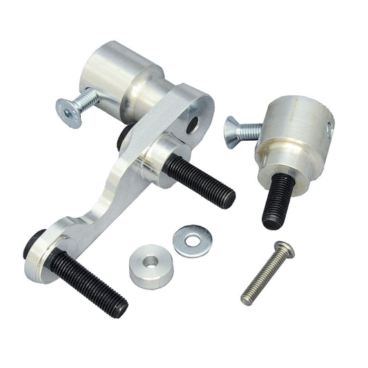 50-0167 Kawasaki 2008-10 ZX10 Frame Slider Base Kit (pucks sold separately) - Woodcraft Technologies