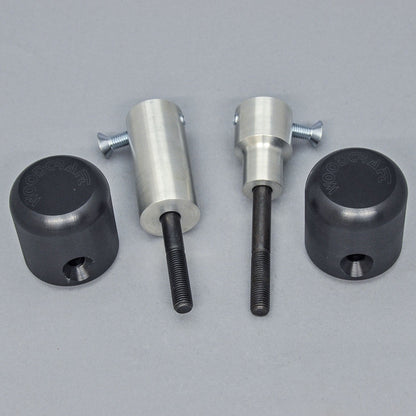 50-0502U Triumph 675 2013-17 / Street Triple 2013-16 Under Body Frame Slider Kit Assembly (1099 Pucks Included) - Woodcraft Technologies
