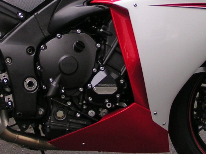 60-0452RB 2009-14 Yamaha R1 RHS Oil Pump/Ignition Trigger Cover w/ Skid Pad