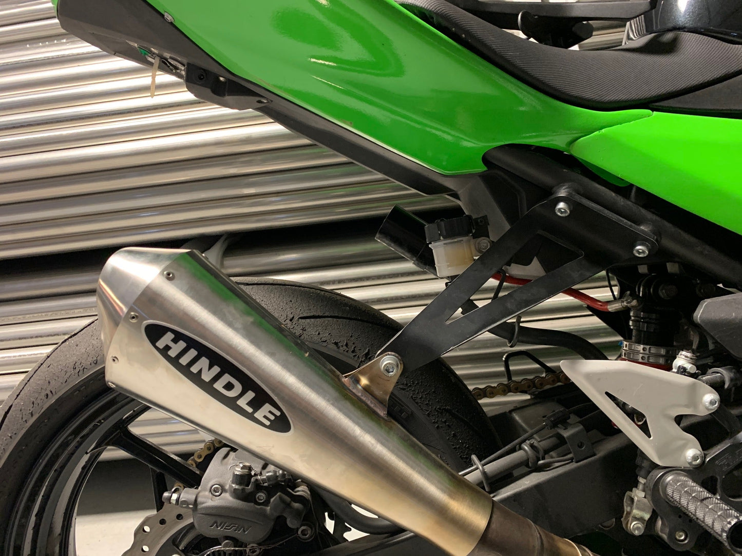 Hindle Evolution Megaphone Full System Kawasaki Ninja EX400 2018-20 - Woodcraft Technologies