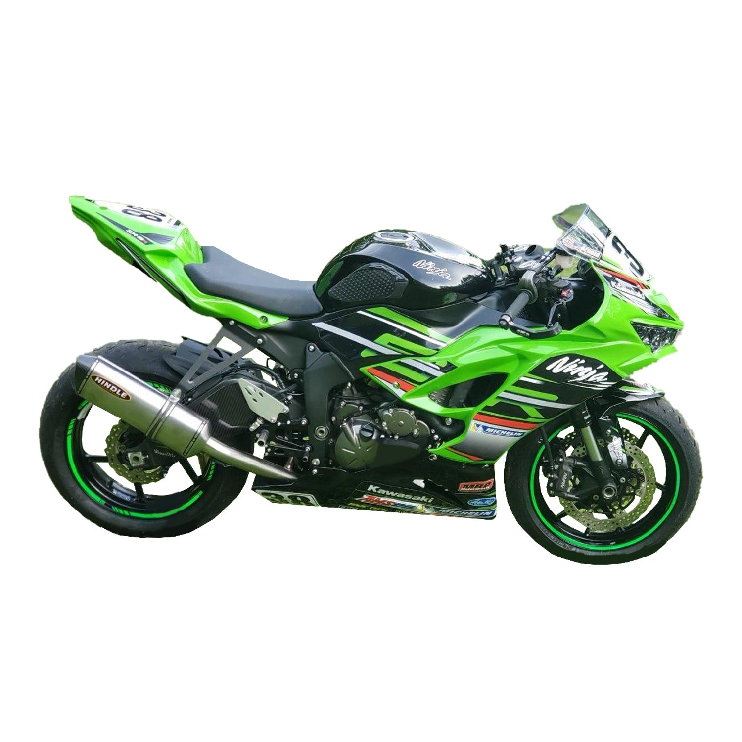 Hindle Evo Megaphone Full System Kawasaki ZX6R/636 2009-20 - Woodcraft Technologies