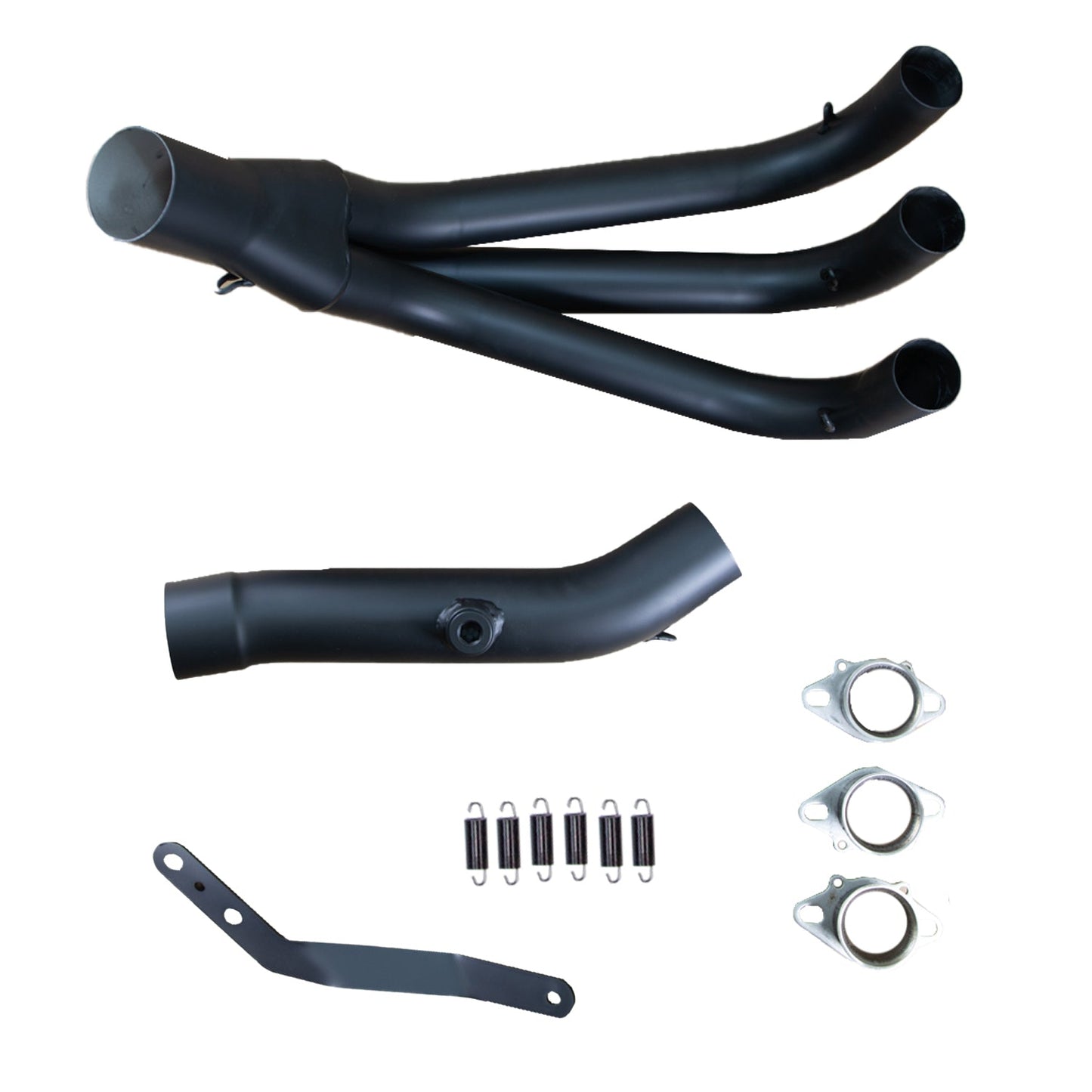 Yamaha XSR900 2017 Front Section Mega/Evo Megaphone Assembly, Black - Woodcraft Technologies