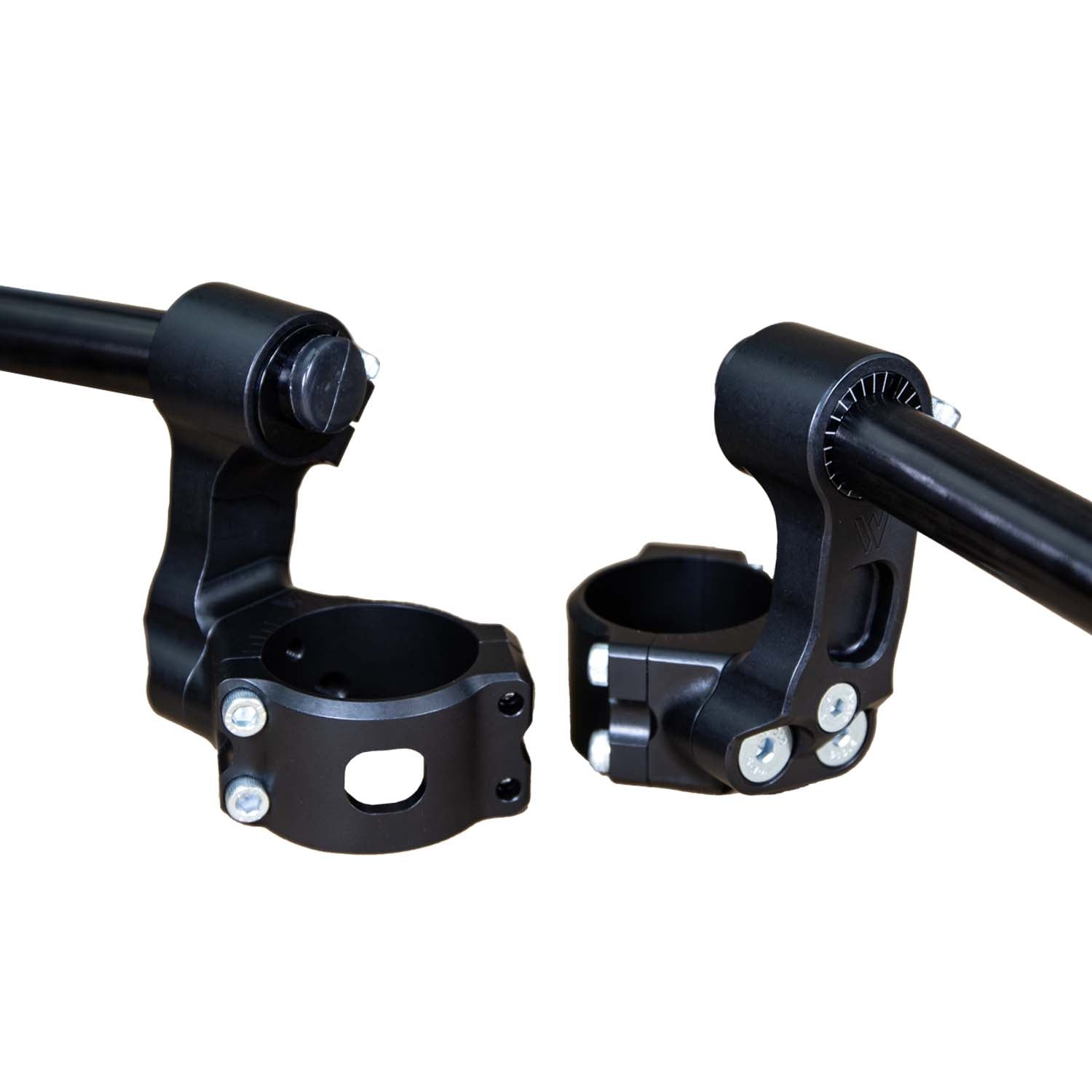 Motorcycle Angled Riser 75mm Rise Side Mount Adjustable Angle Clipon Risers (with 7/8