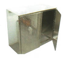 Pit Posse Diamond Plate Base Cabinet 6 Foot Silver